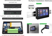Waveshare ESP32-S3 4.3" LCD érintőképernyős fejlesztőpanel 800x480 Wi-Fi Bluetooth 4