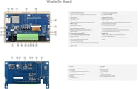 Waveshare ESP32-S3 5 hüvelykes kapacitív érintőképernyős fejlesztőpanel WiFi és Bluetooth 5