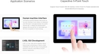 Waveshare ESP32-S3 5 hüvelykes kapacitív érintőképernyős fejlesztőpanel WiFi és Bluetooth 4