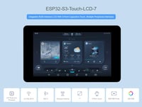 Waveshare ESP32-S3 7 hüvelykes érintőképernyős fejlesztői panel Wi-Fi Bluetooth 2