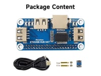 Waveshare ETH/USB HUB HAT za Raspberry Pi - 1x RJ45 + 3x USB priključak 2