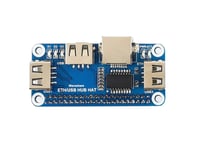 Waveshare ETH/USB HUB HAT za Raspberry Pi - 1x RJ45 + 3x USB priključak 1