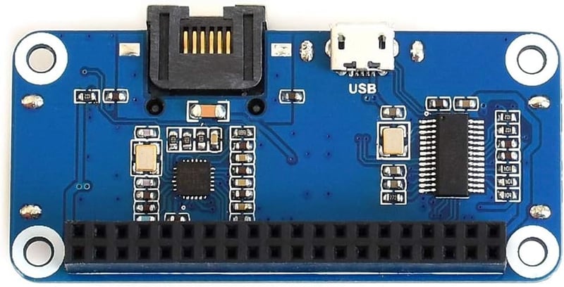 Waveshare Ethernet/USB HUB modul Raspberry Pi-hez, RJ45 és 3 USB port