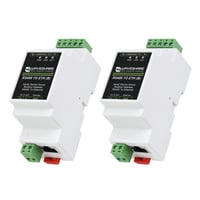 Waveshare ipari soros szerver RS485–RJ45 Ethernet Modbus gateway, sínre szerelhető - 2 db 1