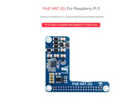 Waveshare Power Over Ethernet HAT (G) kartica za proširenje za Raspberry Pi 5 - 802.3af/at kompatibilni POE adapter s 5V 5A izlazom 2