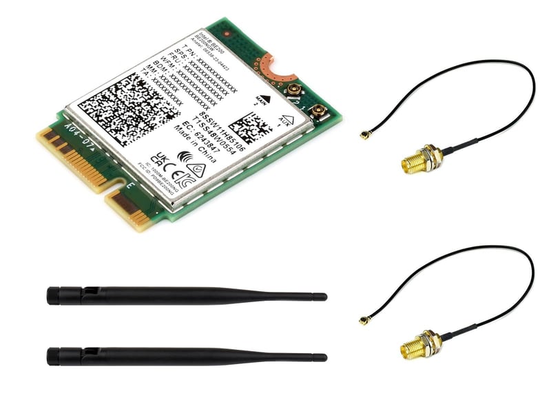 Waveshare WiFi 7 BE200 M.2 E-Key mrežni adapter Bluetooth 5.4 tri-band