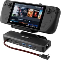 WAVLINK 6 az 1-ben Steam Deck dokkoló HDMI 2.1 4K 144 Hz, 100 W PD, 3x 10G USB 3.2, Gigabit RJ45, ROG Ally 1