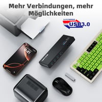 Stație de andocare WAVLINK DisplayLink USB-C - 2x HDMI și DP, Gigabit Ethernet, 6x USB 3.0, Audio, Microfon, compatibilă cu Mac OS și Windows 5