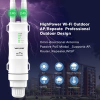 WAVLINK N300 WiFi erősítő kültéri POE antenna nagy hatótáv 3