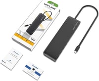 WAVLINK USB-C dokkoló 3 monitor támogatással, HDMI/DP/VGA, 100W töltés, Ethernet, SD/TF olvasó 9