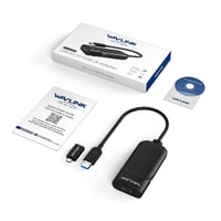 WAVLINK USB-C–HDMI adapter, USB 3.0, 2K 60Hz, DisplayLink, max. 6 monitor 9