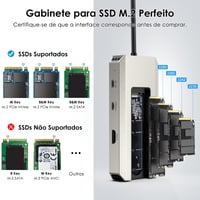 WAVLINK USB-C hub 10 Gb/s M.2 PCIe/SATA SSD portom, 4K@144Hz HDMI, 100W PD, USB-A/C 3.2/2.0, čítačkou SD/TF kariet, pre MacBook/Chromebook/Dell/HP 8
