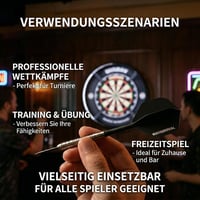 Aripioare pentru săgeți WayArrival cu tijă - 3 buc, material PP 2BA, negru, design integrat, pentru aruncări precise, stabilitate sporită 9