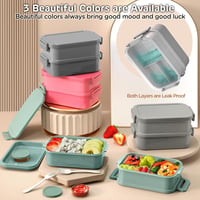 WayEee 2130ml Bento Doboz 3 Szintes Szürke Ételhordó Felnőtteknek Munkahelyre 2