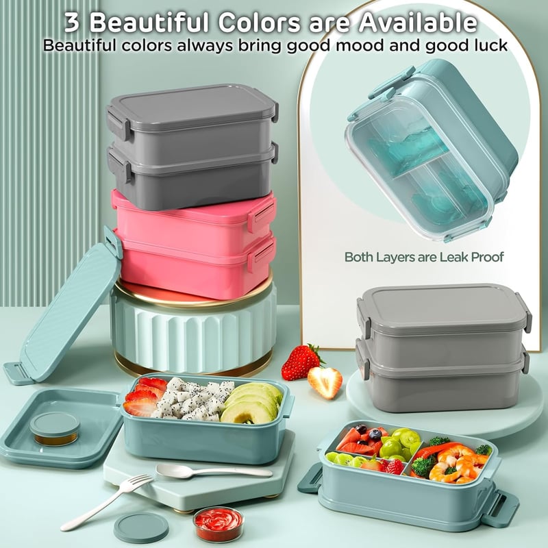 WayEee Felnőtt Ebéddoboz 2130ml Szilikon Tömítéses Bento Box Zöld