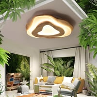 WayLuoung 40cm LED Mennyezeti Lámpa Fa Felhő Mintával Dimmelhető Távirányítóval 8