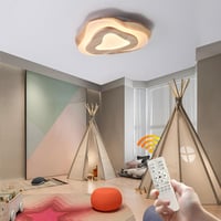 WayLuoung 40cm LED Mennyezeti Lámpa Fa Felhő Mintával Dimmelhető Távirányítóval 6