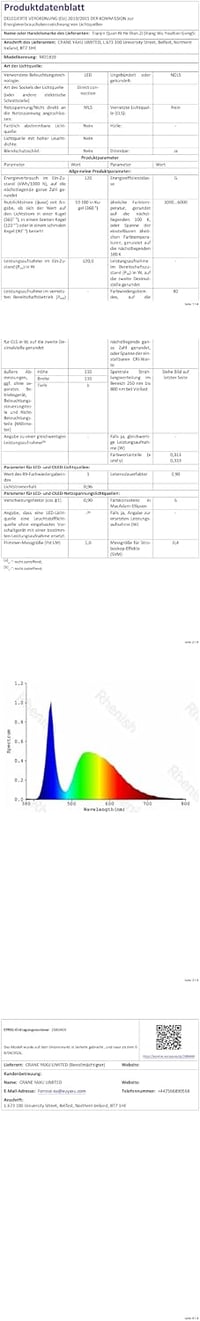 WayLuoung LED mennyezeti lámpa 7 körös 110 cm dimmelhető távirányítóval 10