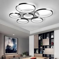 WayLuoung LED mennyezeti lámpa 7 körös 110 cm dimmelhető távirányítóval 9