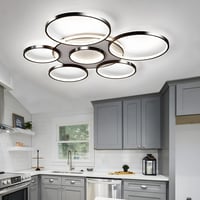 WayLuoung LED mennyezeti lámpa 7 körös 110 cm dimmelhető távirányítóval 8