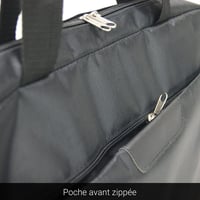 Waytex 71016 Vodootporna torba za laptop 17,3 inča s više džepova za dokumente crna 2