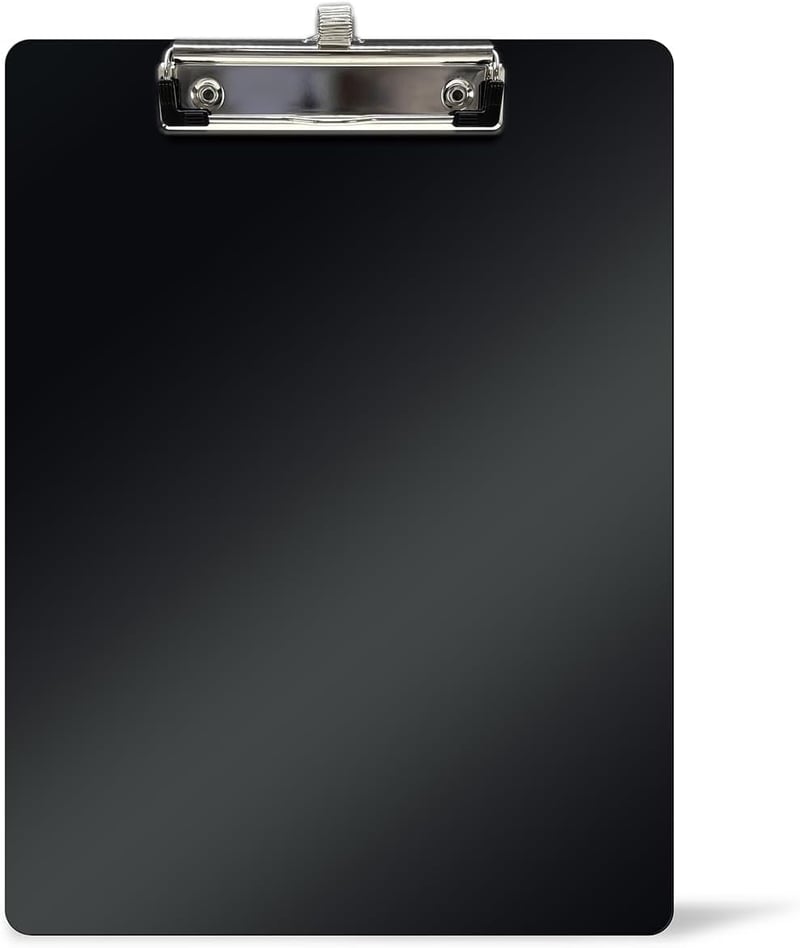 Waytex 931490 A4 irattartó tolltartóval, merev műanyag - fekete - 22,5x31,5 cm