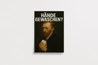 WBdesignz Vtipný kúpeľňový plagát Vincent van Gogh so mydlom "Umyl si si ruky?" Humorná hygiena — pokrčený (stav: pozri 2. obrázok) 5