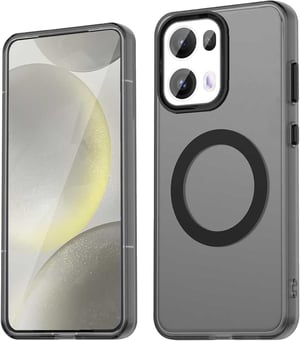 WBWONE Oppo Reno 13 Pro 5G tok MagSafe kompatibilis ultravékony TPU ujjlenyomatálló matt fekete ütésálló védőtok