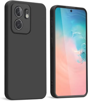 WBWONE Oppo Reno 13F 5G 4G hátlap tok szilikon TPU védőtok szövet béléssel vékony ütésálló fekete