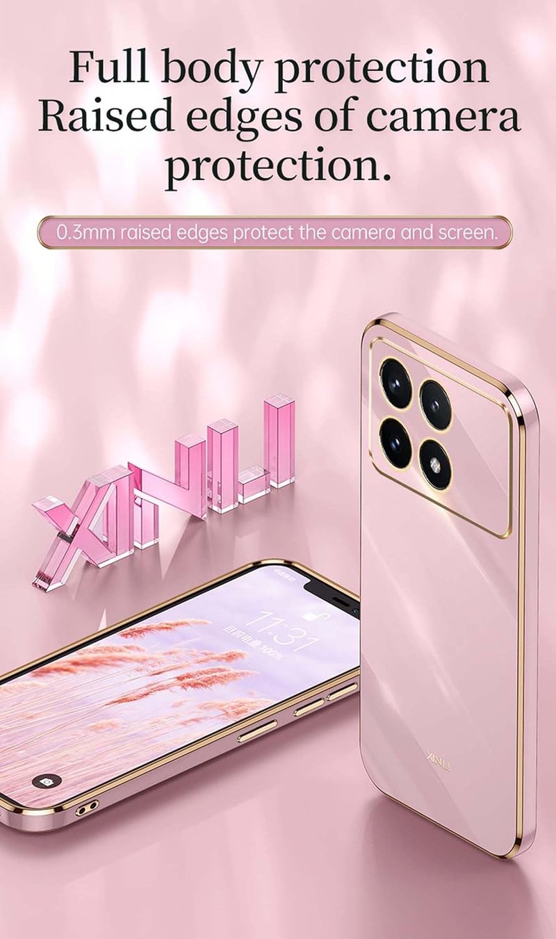 WBWONE Oppo Reno 13F 5G 4G TPU szilikon tok arany elektrolit kerettel lila vékony ütésálló védő bumper