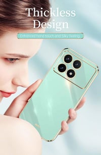 WBWONE Oppo Reno 13F 5G 4G TPU szilikon tok arany elektrolit kerettel lila vékony ütésálló védő bumper 3