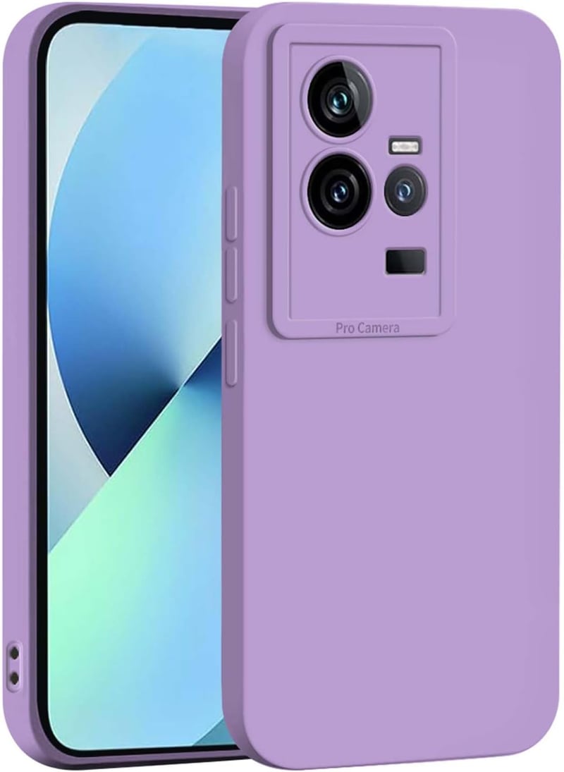 WBWONE Oppo Reno 13F 5G tok, ultra vékony szilikon TPU védőház kameravédelemmel, lila