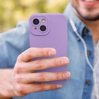 WBWONE Oppo Reno 13F 5G tok, ultra vékony szilikon TPU védőház kameravédelemmel, lila 2