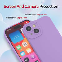 WBWONE Oppo Reno 13F 5G tok, ultra vékony szilikon TPU védőház kameravédelemmel, lila 6