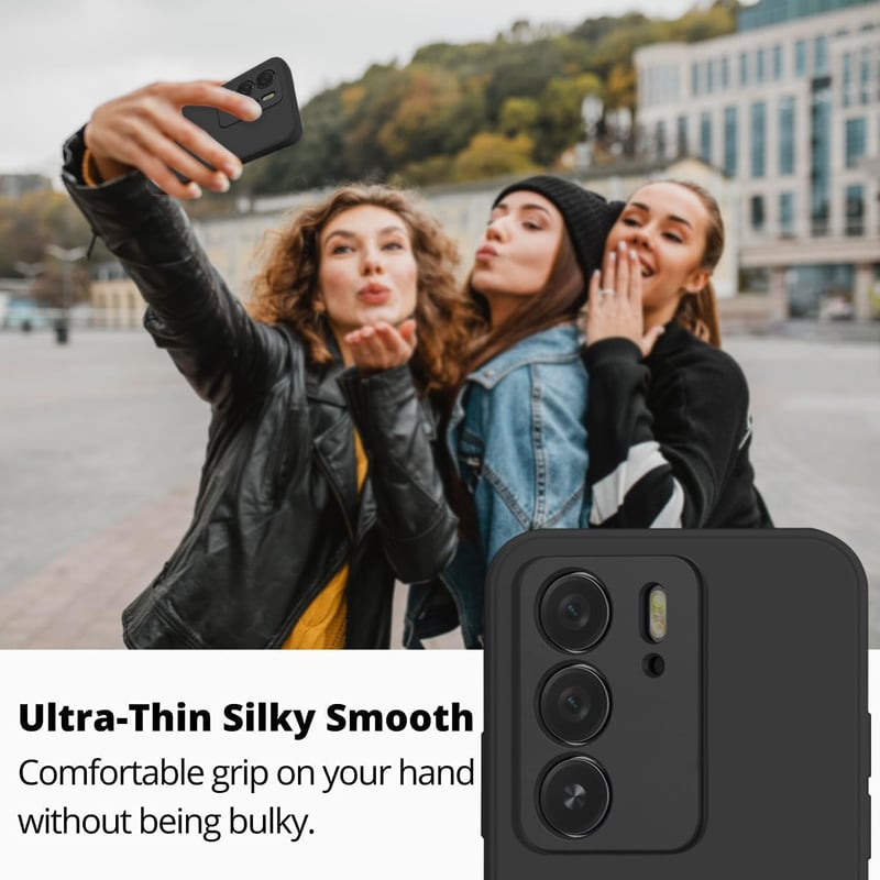 WBWONE Realme C75 4G szilikon tok textil béléssel TPU vékony, ütésálló védőtok világoszöld