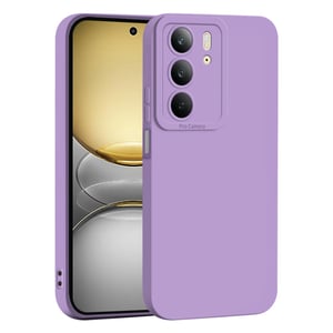 WBWONE Realme C75 4G silikonska maska, ultra tanka s zaštitom za kameru od TPU-a - ljubičasta