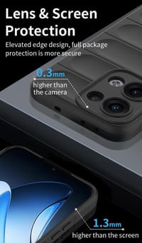WBWONE Szilikon TPU tok Oppo Reno 13 5G-hez integrált szálas bolyhos felület Stealth Airbag sötétkék ütésálló védőtok 4