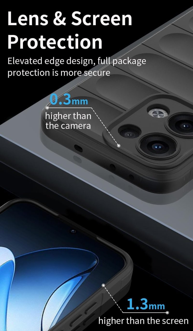WBWONE Szilikon TPU tok Oppo Reno 13 5G-hez integrált szálas bolyhos felület Stealth Airbag sötétkék ütésálló védőtok