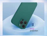 WBWONE Xiaomi Poco X7 Pro 5G védőtok sötétzöld, vékony szilikon TPU textilbéléssel, ütésálló mobiltok 7