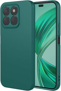 WBWONE Xiaomi Poco X7 Pro 5G védőtok sötétzöld, vékony szilikon TPU textilbéléssel, ütésálló mobiltok 1
