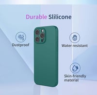 WBWONE Xiaomi Poco X7 Pro 5G védőtok sötétzöld, vékony szilikon TPU textilbéléssel, ütésálló mobiltok 2