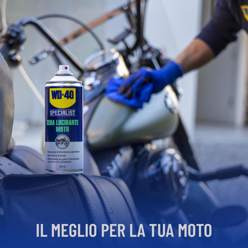 WD-40 Specialist Moto Cera Lucidantes 400 ml Motoros Viaszpolitúr