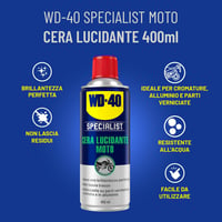 WD-40 Specialist Moto Cera Lucidantes 400 ml Motoros Viaszpolitúr 2