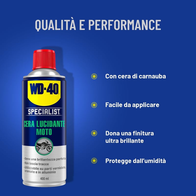 WD-40 Specialist Moto Cera Lucidantes 400 ml Motoros Viaszpolitúr