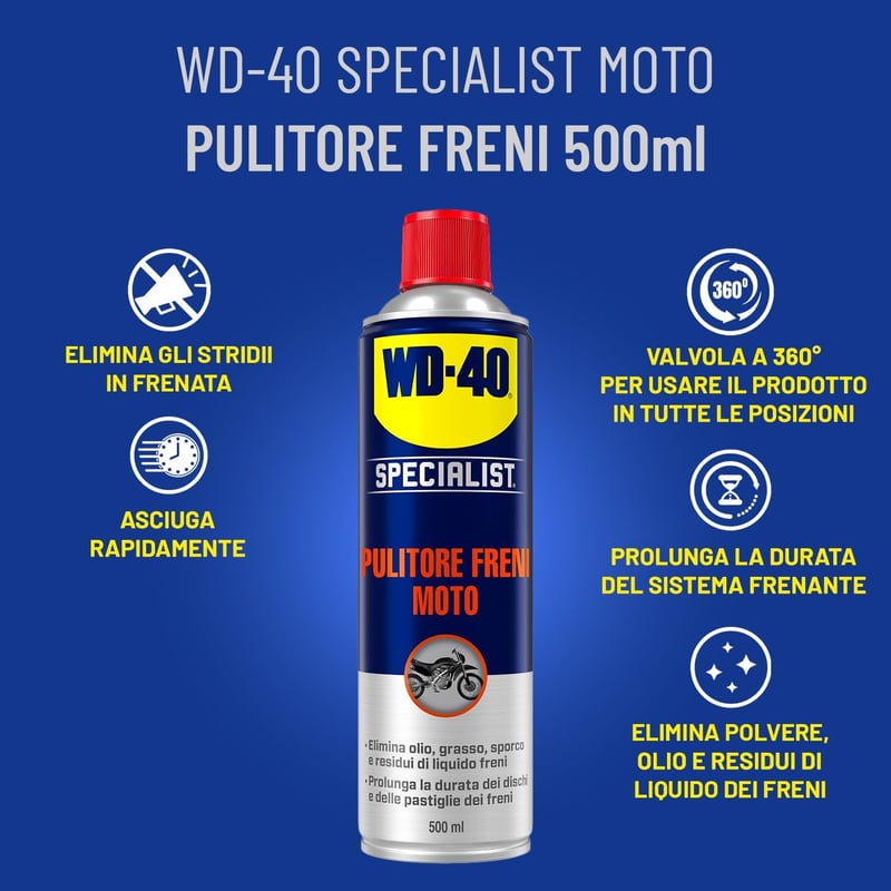 WD-40 Specialist Moto Fékpuritó 500ml Motorkerékpár Tisztítószer