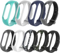 WD&CD 2 darabos szilikon szíj Xiaomi Mi Band 3/4 okosórához, fekete és szürke 8