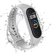WD&CD 2 darabos szilikon szíj Xiaomi Mi Band 3/4 okosórához, fekete és szürke 4