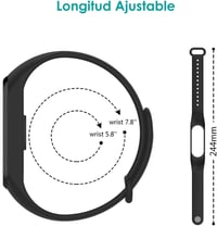 WD&CD 2 darabos szilikon szíj Xiaomi Mi Band 3/4 okosórához, fekete és szürke 3
