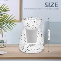WD&CD Kerámia Aromálámpa Teafény Tartó Illóolaj Diffúzor Fehér és Fekete 2