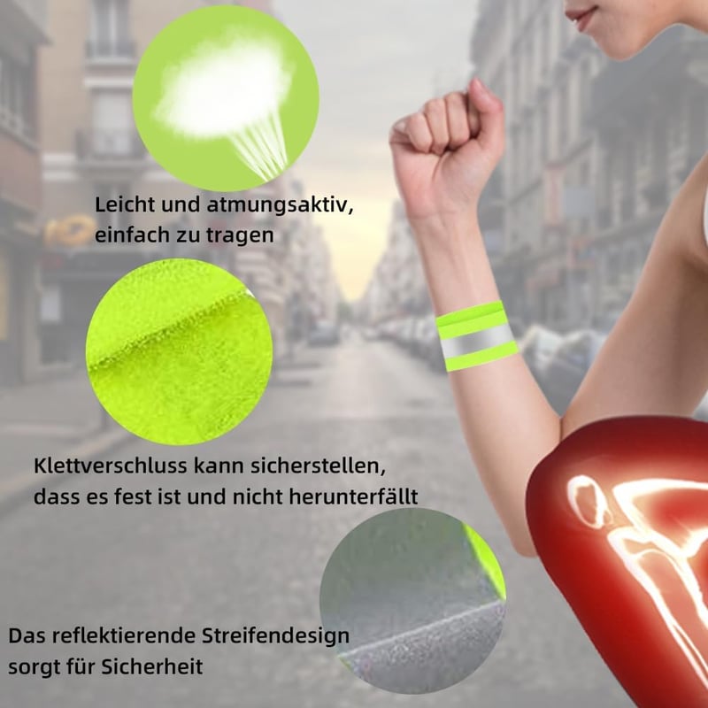 WDZGX Nadrágcsipesz Kerékpár 8db Reflektív Sávval Lánc Védelem Futáshoz